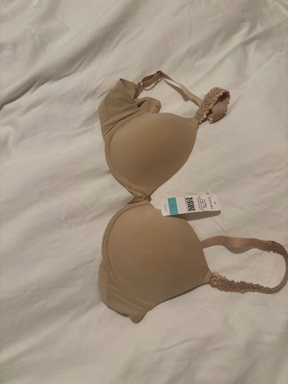 Natori Rose Dream Underwire Bra Women 32C Hazelnut Cafe Lace Straps 731080